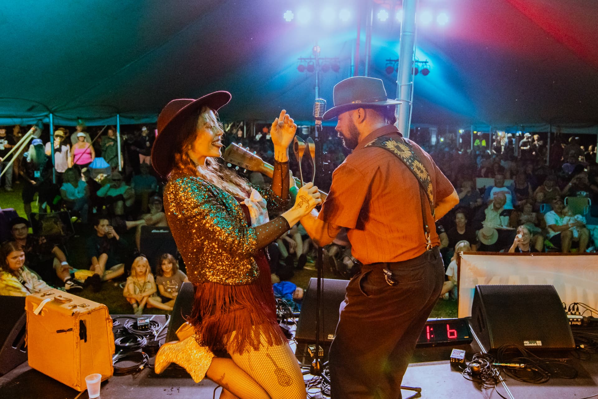 Dancing with the crowd